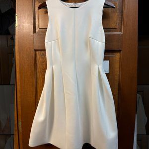 White Calvin Klein Fit and Flare Dress